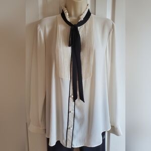 Ann Taylor Tie-Neck Blouse